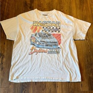 NASCAR Daytona 500 Vintage White Graphic T-Shirt